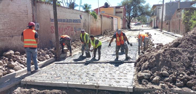 Pavement improvement begins in Nextipac, Jocotepec